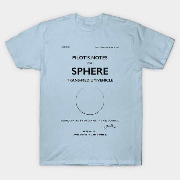 Sphere UAP Pilot Notes T-Shirt by 33oz Creative